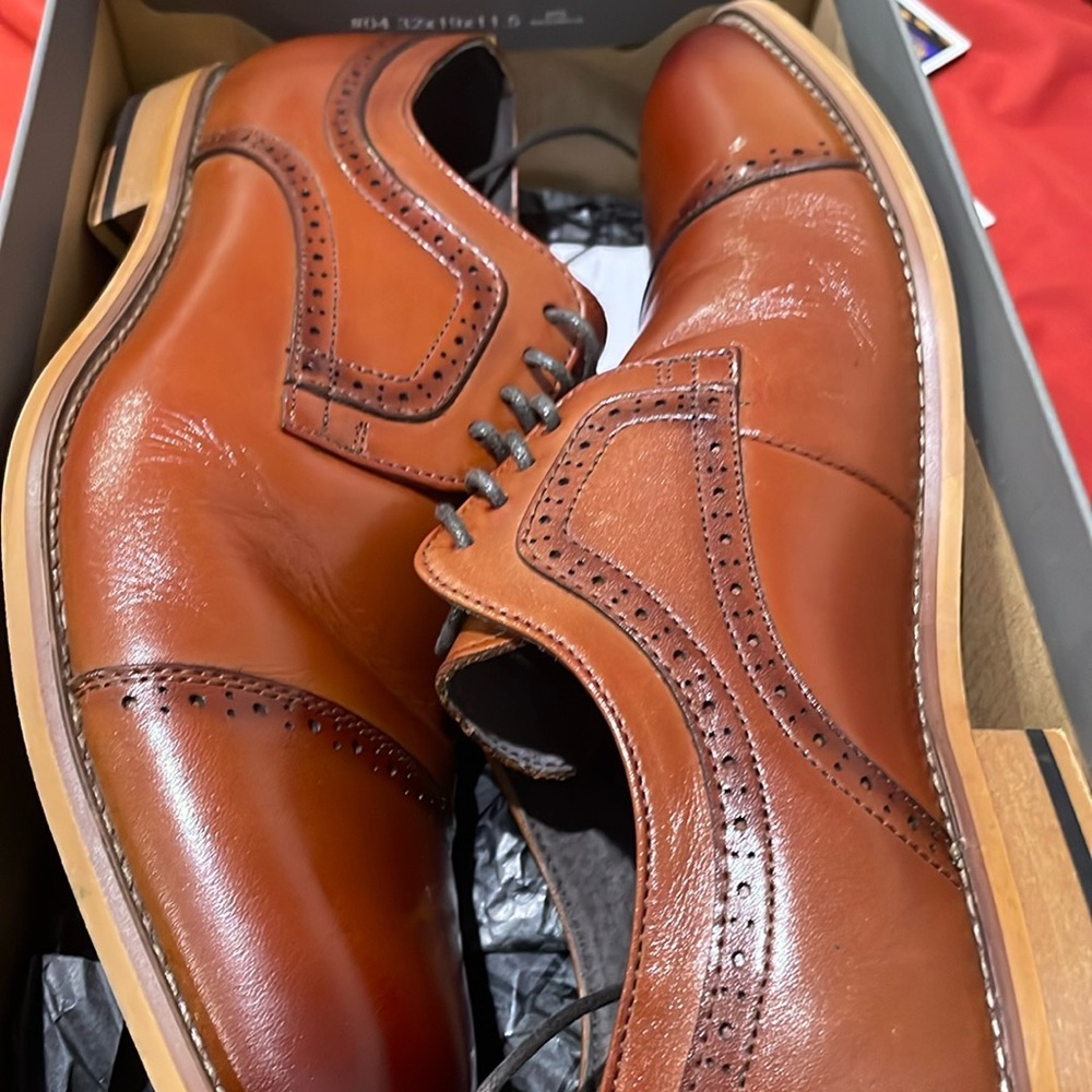 Stacy Adam’s Cap-Toe Lace-up Oxford Shoes
